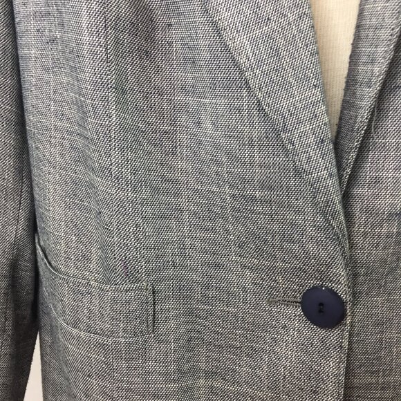 Fairfax & Kent Women's Suit Coat Blazer Gray Heather Button Pockets Work Size 18 - Picture 3 of 10